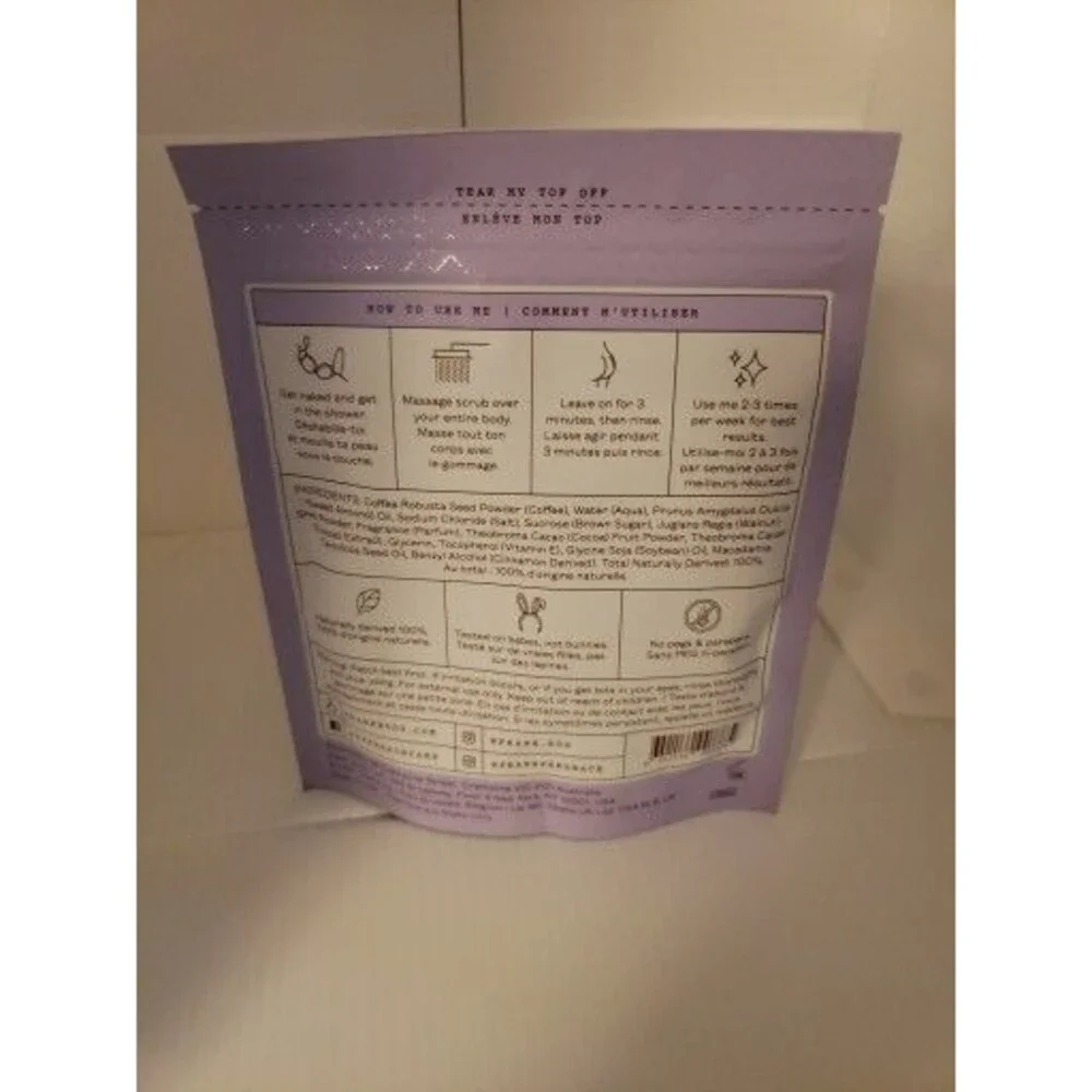 FRANK BODY New SEALED Cacao Coffee Scrub 200g/7.05 Oz Exfoliator Chocolate Cake!